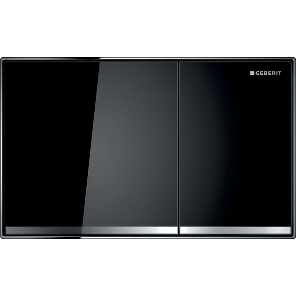 Geberit Sigma 60 przycisk spłukujący, czarny/lustrzane/chrom błyszczący 115.640.SJ.1