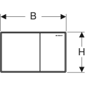 Wymiar B 214 mm, wymiar H 132 mm