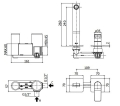 Paffoni Tilt bateria umywalkowa podtynkowa, wylewka 240mm, chrom TI106CR70