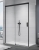 Sanswiss Cadura Black Line kabina prostokątna 140x75cm, lewa, profil czarny mat, szkło bezbarwne CAS2G140CAST0750607