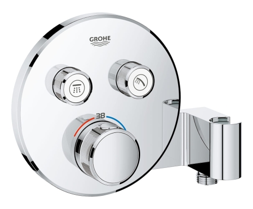 Grohe SmartControl bateria z termostatem do obsługii dwóch odbiorników wody, chrom, element zewnętrzny 29120000