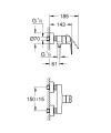 Grohe Eurosmart bateria natrsykowa ścienna, chrom 33555003