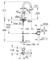 Grohe Eurosmart bateria umywalkowa obrotowa wylewka, rozmiar L, 23537003