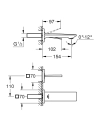 Grohe Allure S-size bateria umywalkowa podtynkowa, element zewnętrzny, chrom 19309002