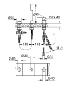 Grohe Lineare XL-size bateria wannowa 3-otw. bez wylewki wannowej 19965001