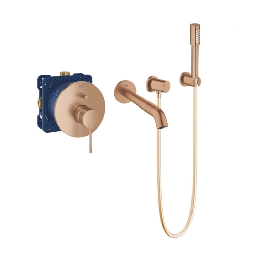 GROHE Essence zestaw wannowy-prysznicowy podtynkowy, brushed warm sunset 24058DL1-08