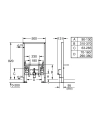 Grohe Rapid SL stelaż do bidetu h-82cm 38543000