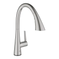 Grohe Zedra Touch bateria zlewozmywakowa elektroniczna z wyciąganą wylewką, stal nierdzewna 30219DC2