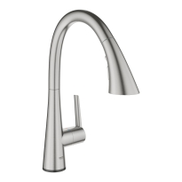 GROHE Zedra Touch bateria zlewozmywakowa elektroniczna z wyciąganą wylewką, stal nierdzewna 30219DC2