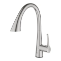 Grohe Zedra Touch bateria zlewozmywakowa elektroniczna z wyciąganą wylewką, stal nierdzewna 30219DC2