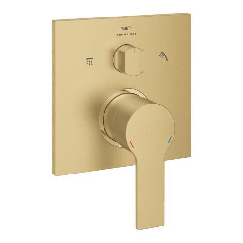 Grohe Allure bateria wannowa-prysznicowa 3-drożna podtynkowa, element zewnętrzny, złoty szczotkowany - brushed cool sunrise 29176GN1