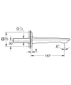 Grohe Allure bateria wylewka wannowa , złoty szczotkowany - brushed cool sunrise 13264GN1