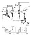 Grohe Allure bateria wannowa 4-otworowa, złoty szczotkowany - brushed cool sunrise 19316GN1