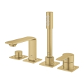 Grohe Allure bateria wannowa 4-otworowa, złoty szczotkowany - brushed cool sunrise 19316GN1