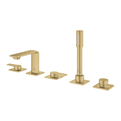 Grohe Allure bateria wannowa 5-otworowa, złoty szczotkowany - brushed cool sunrise 25221GN1