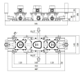 Paffoni Modular Box bateria wannowa podtynkowa zespolona, czarny mat MDE001NO
