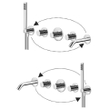 Paffoni Modular Box bateria wannowa podtynkowa zespolona z termostatem, chrom MDE001CR