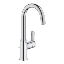 GROHE BauEdge L-size bateria umywalkowa z obrotową wylewką, odpływ z cięgnem 23760001