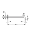 Grohe Rainshower ramię prysznicowe 422mm, chrom 26145000