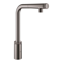 GROHE Minta SmartControl bateria zlewozmywakowa z wyciąganą wylewką, grafitowy połysk - hard graphite 31613A00