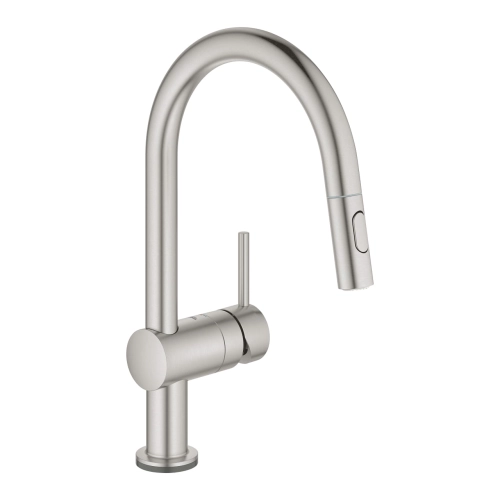 Grohe Minta Touch bateria zlewozmywakowa z wyciąganą wylewką, stal nierdzewna 31358DC2