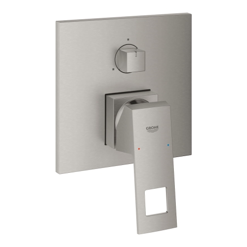 Grohe Eurocube bateria wannowo-prysznicowa 3-drożna, podtynkowa, element zewnętrzny, stal nierdzewna 24094DC0