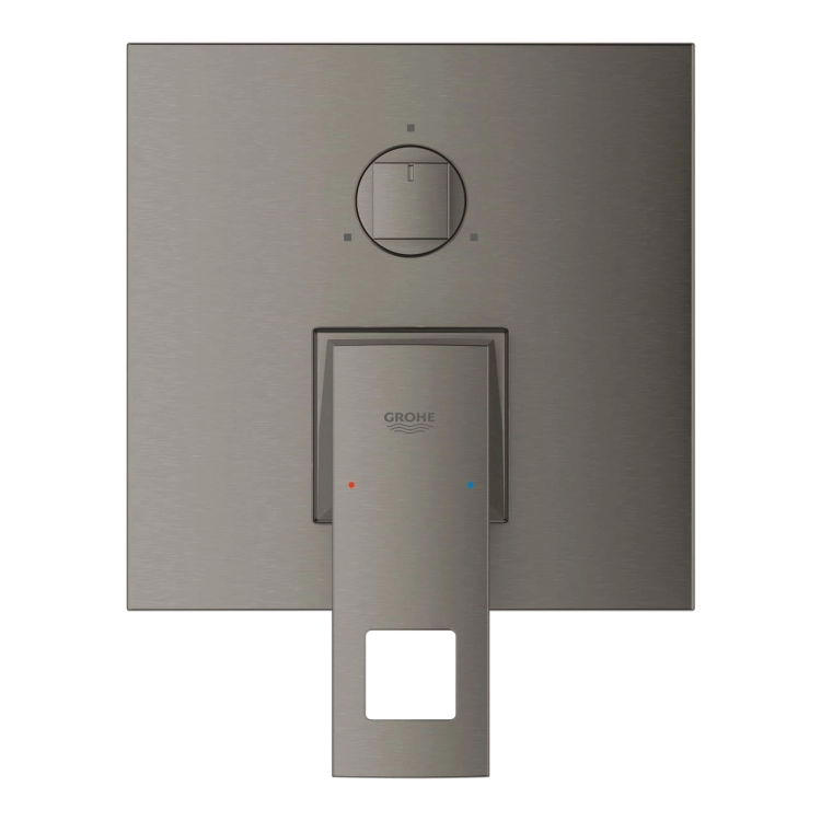Grohe Eurocube bateria wannowo-prysznicowa 3-drożna, podtynkowa, element zewnętrzny, szczotkowany grafit - brushed hard graphite 24094AL0