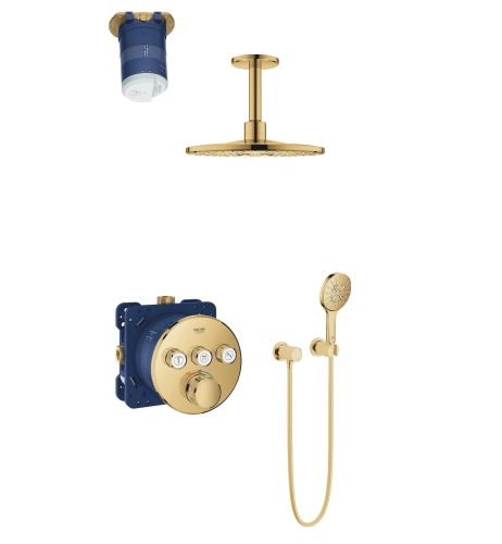 Grohe Grohtherm SmartControl zestaw prysznicowy podtynkowy, cool sunrise 29121GL0-05