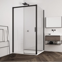 Sanswiss Top-Line S kabina prostokątna 140x90cm, drzwi przesuwne, lewa, profil czarny mat, szkło bezbarwne TLS2G140TOPF20900607