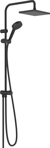HansGrohe Vernis Blend zestaw prysznicowy z deszczownicą, czarny mat 26282670