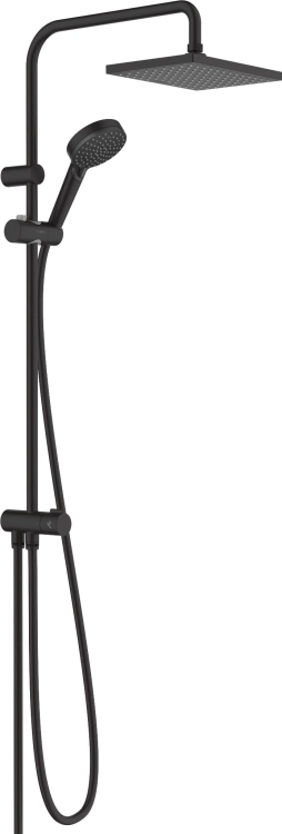 HansGrohe Vernis Blend zestaw prysznicowy z deszczownicą, czarny mat 26282670