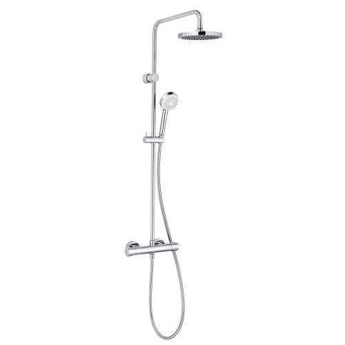 Kludi Logo Dual Shower System komplet prysznicowy z deszczownicą i baterią termostatyczną 6809405-00