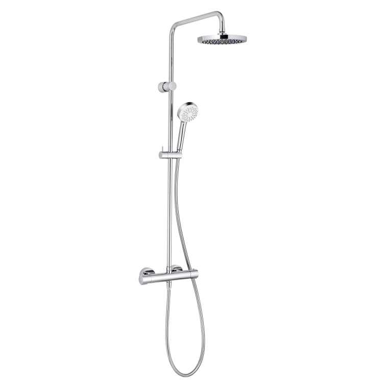Kludi Logo Dual Shower System komplet prysznicowy z deszczownicą i baterią termostatyczną 6809405-00