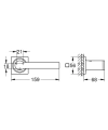GROHE Allure pojemnik na papier, złoty szczotkowany - brushed cool sunrise 40279GN1