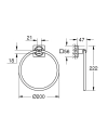 GROHE Allure wieszak na ręcznik, złoty szczotkowany - brushed cool sunrise 40339GN1