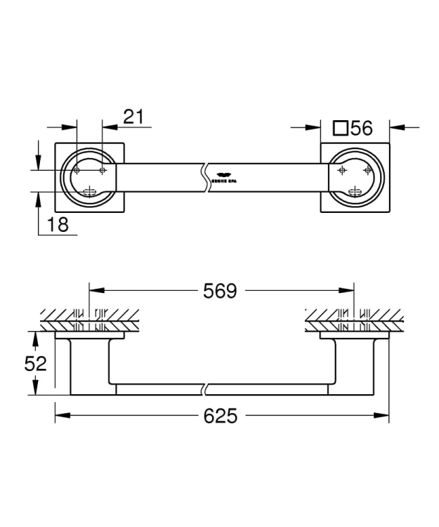 GROHE Allure wieszak na ręcznik, złoty szczotkowany - brushed cool sunrise 40341GN1