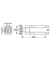 GROHE Allure podwójny wieszak na ręcznik, złoty szczotkowany - brushed cool sunrise 40342GN1
