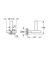 GROHE Allure uchwyt na zapasowy papier toaletowy, złoty szczotkowany - brushed cool sunrise 40956GN1
