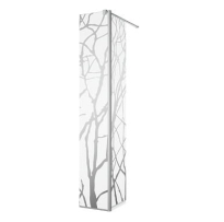 SANSWISS Easy element ruchomy 420 mm, lewy, profil srebrny połysk, szkło wzór drzewo BTE2.L.0420.50.62