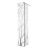 SANSWISS Easy element ruchomy 420 mm, lewy, profil srebrny połysk, szkło wzór drzewo BTE2.L.0420.50.62