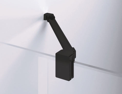 Ronal Walk-In EASY wspornik narożny czarny mat RE.06.1000