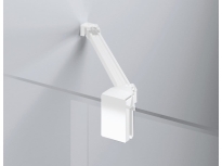 SANSWISS Walk-In Easy wspornik narożny, biały mat RE.09.1000