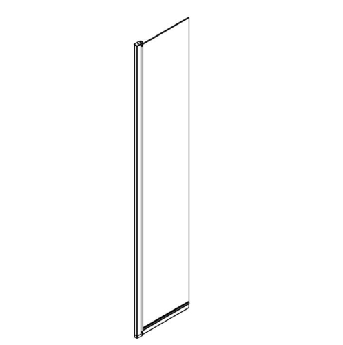 SANSWISS Easy element ruchomy 420 mm, profil srebrny połysk, szkło bezbarwne BTE2.0420.50.07