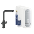 Grohe Blue Home zestaw startowy z wylewką w kształcie L, aksamitna czerń 31539KS0