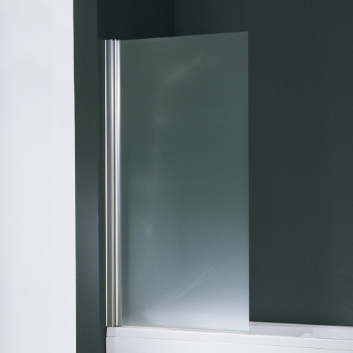 Novellini Aurora 1 parawan nawannowy jednoczęściowy na wymiar, profil srebrny, szkło satyna AURORAN1SP-4B