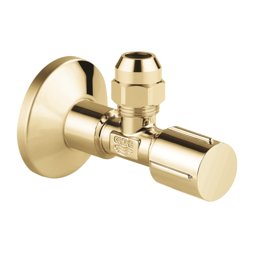 GROHE zawór przyłączeniowy podwójny 1/2"x3/8", złoty połysk - cool sunrise 22039GL0