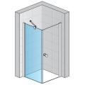 Sanswiss Solino black kabina prostokątna 90x80cm, drzwi skrzydłowe, profil czarny mat, szkło bezbarwne SOL10900SOLT08000607