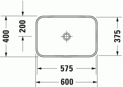 Duravit Happy D.2 Plus umywalka nablatowa 60x40cm, antracyt mat 235960.13.00