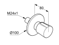 Kludi Balance element zewnętrzny zaworu podtynkowego, chrom 528150575