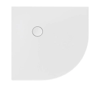 Sanplast Open Mineral brodzik półokrągły BP-M/Open 90x90x1,5cm, biały 645-430-0430-01-000